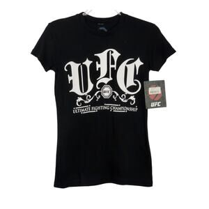UFC Women's Black Crewneck Official T-Shirt Small